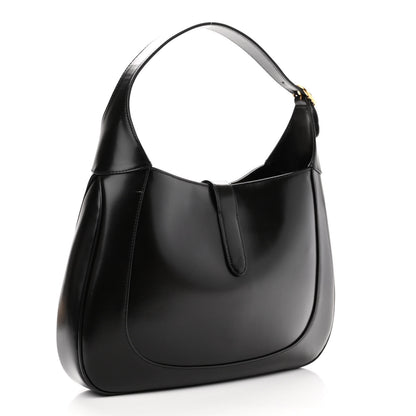 Gucci Boarded Dyana Lux Calfskin Medium Jackie 1961 Hobo Black 3 of 11