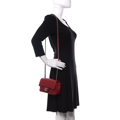 Chanel Caviar Quilted Mini Rectangular Flap Dark Red 2 of 9