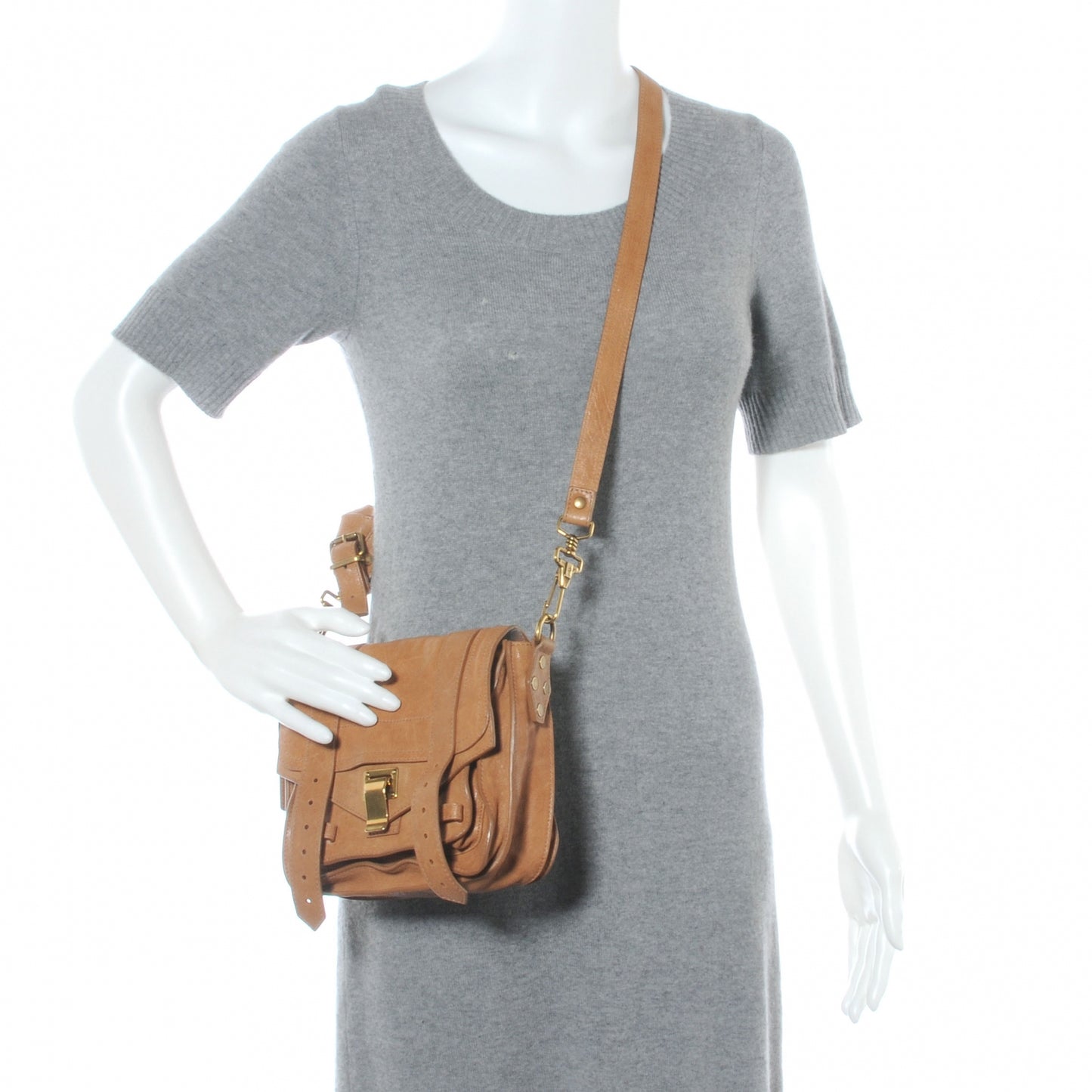 Leather PS1 Pouch Messenger Bag Birch