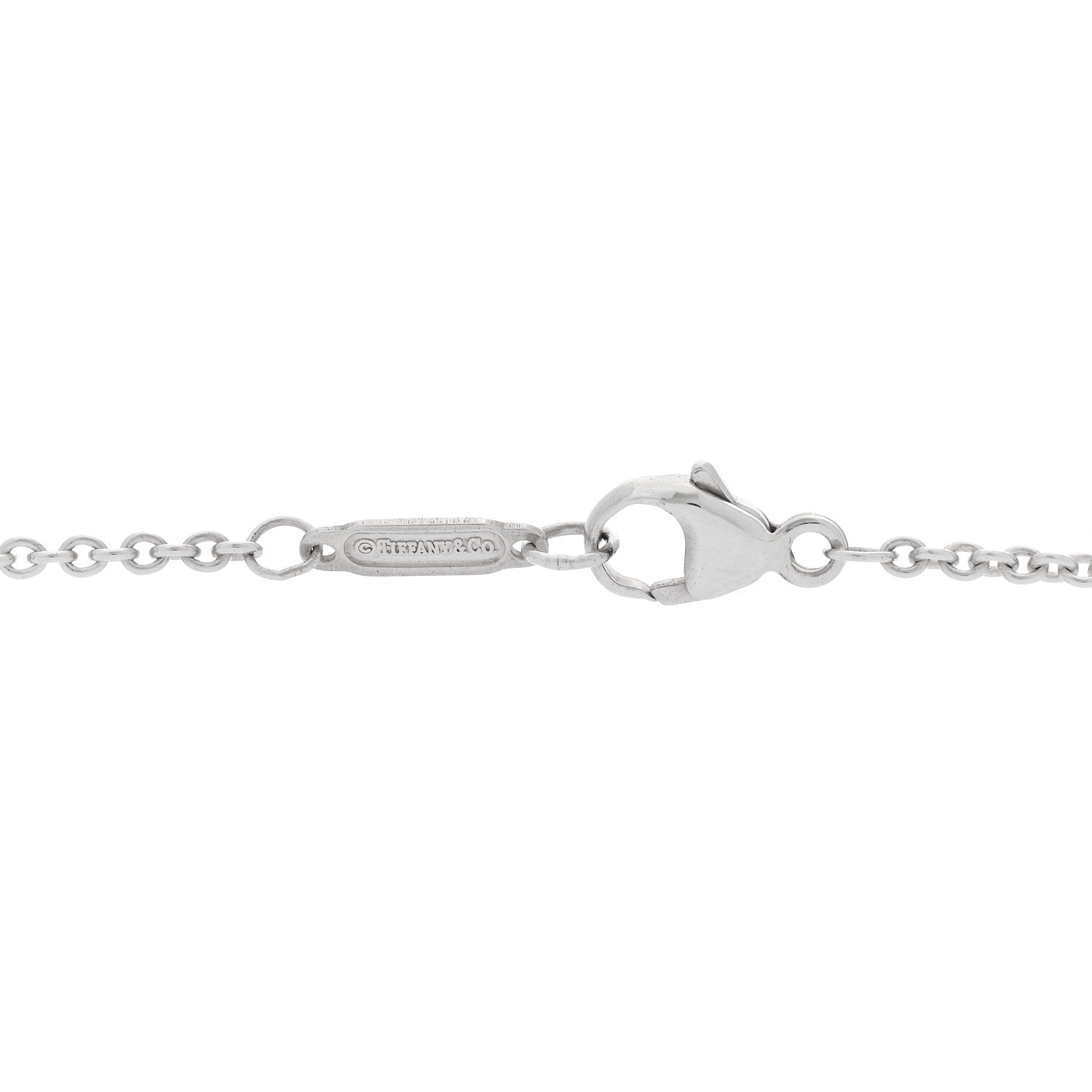 Tiffany Sterling Silver 1837 Lock Charm Pendant Necklace 4 of 6