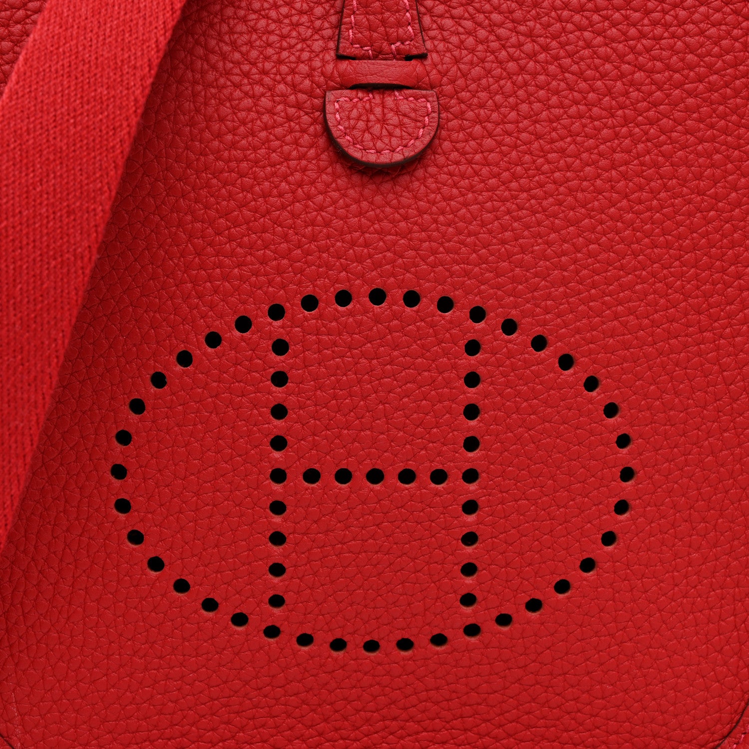 Hermes Taurillon Clemence Amazone Evelyne TPM Vermillion Rouge Vif 8 of 11