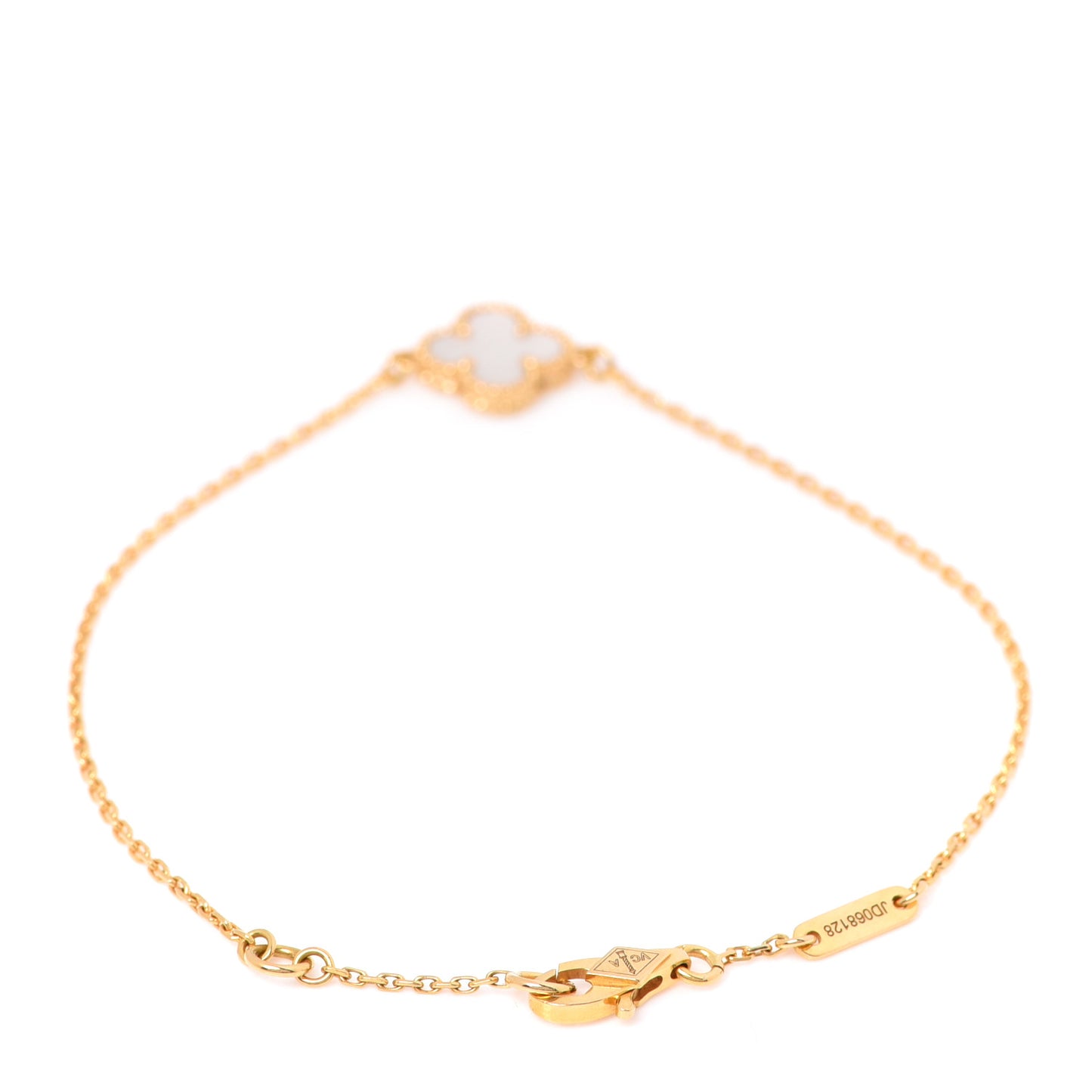 18K Yellow Gold Mother of Pearl Sweet Alhambra Bracelet