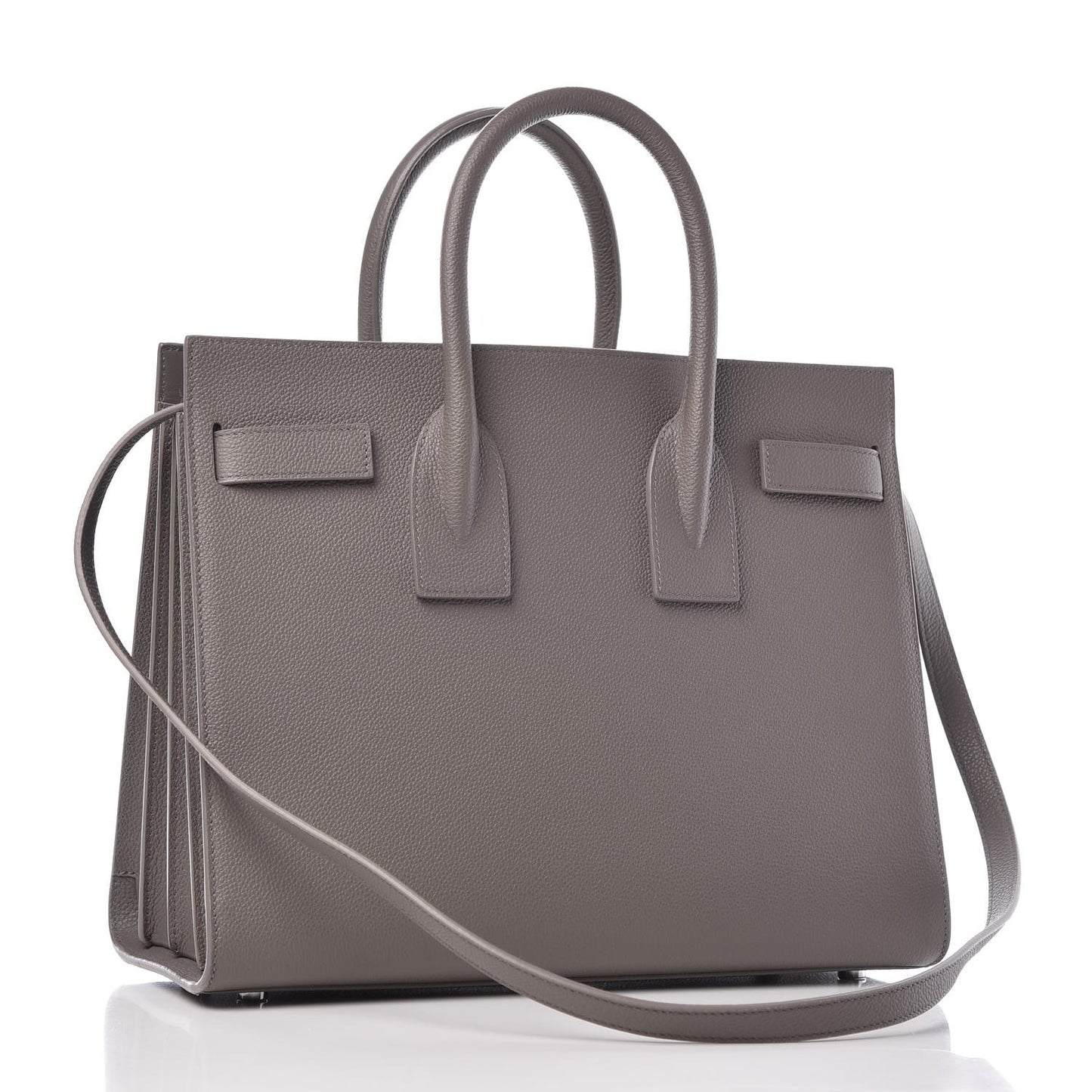 Grained Calfskin Small Sac De Jour Fog