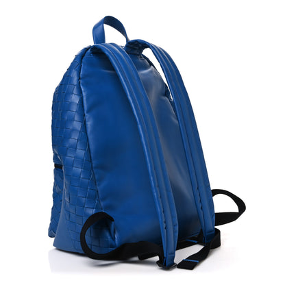 Bottega Veneta Smooth Calfskin Intrecciato Borsa Backpack Cobalt Blue 3 of 11