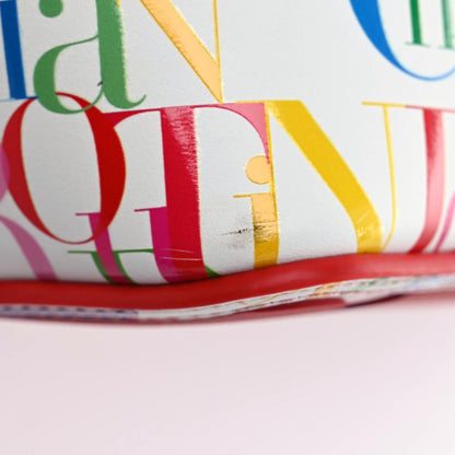 Christian Louboutin Calfskin Small Cabata Tote White Multicolor 15 of 15