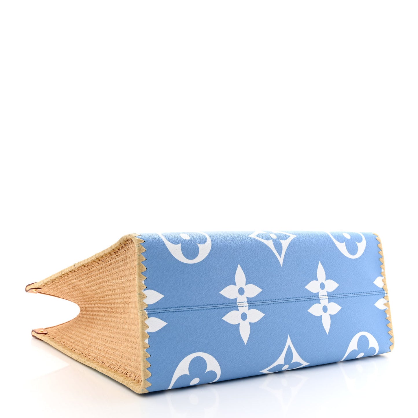 Monogram Giant Raffia Monaco By The Pool Onthego GM Blue