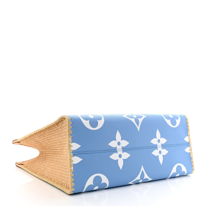 Louis Vuitton Monogram Giant Raffia Monaco By The Pool Onthego GM Blue 4 of 9
