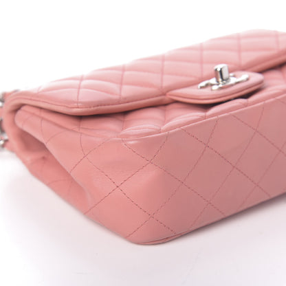 Chanel Lambskin Quilted Mini Rectangular Flap Pink 11 of 12