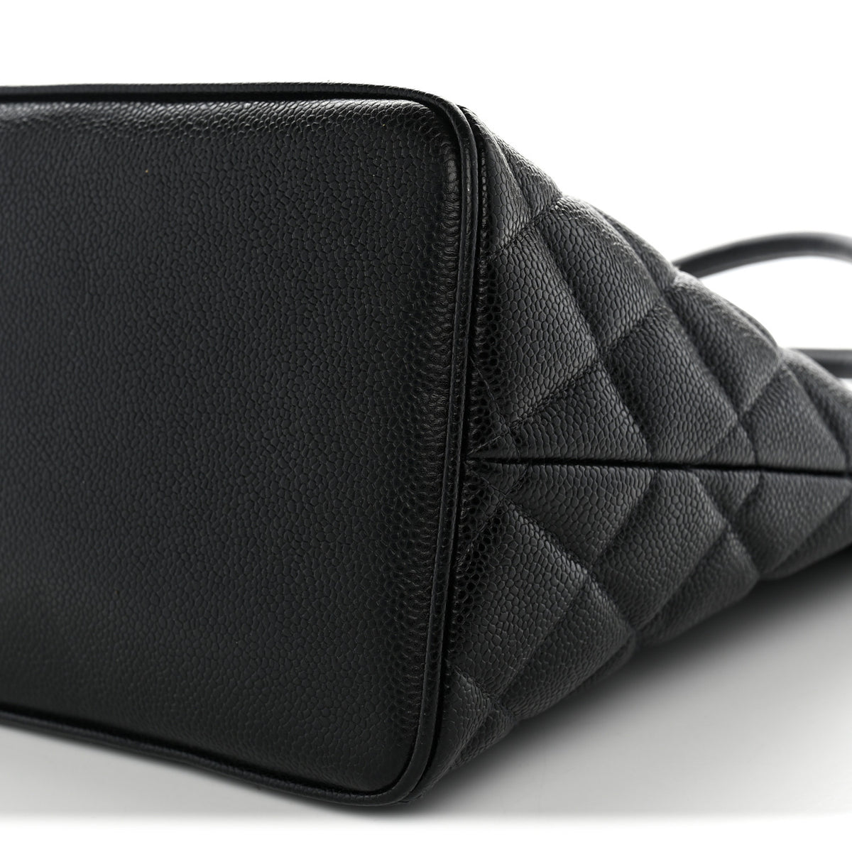 Caviar Quilted Medallion Tote Black
