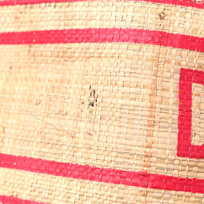 Christian Dior Straw Dioriviera Tote Red 7 of 12