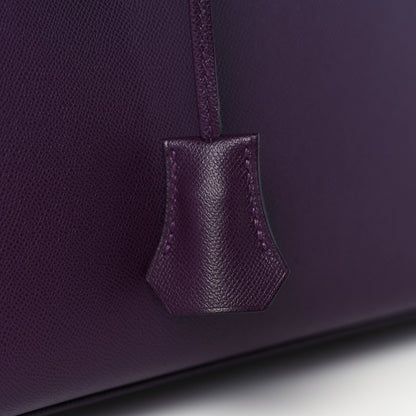 Hermes Madame Calfskin Birkin Sellier 25 Cassis 32 of 34