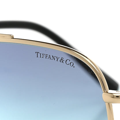 Tiffany Metal Knot Aviator Sunglasses TF3116 Pale Gold 8 of 9