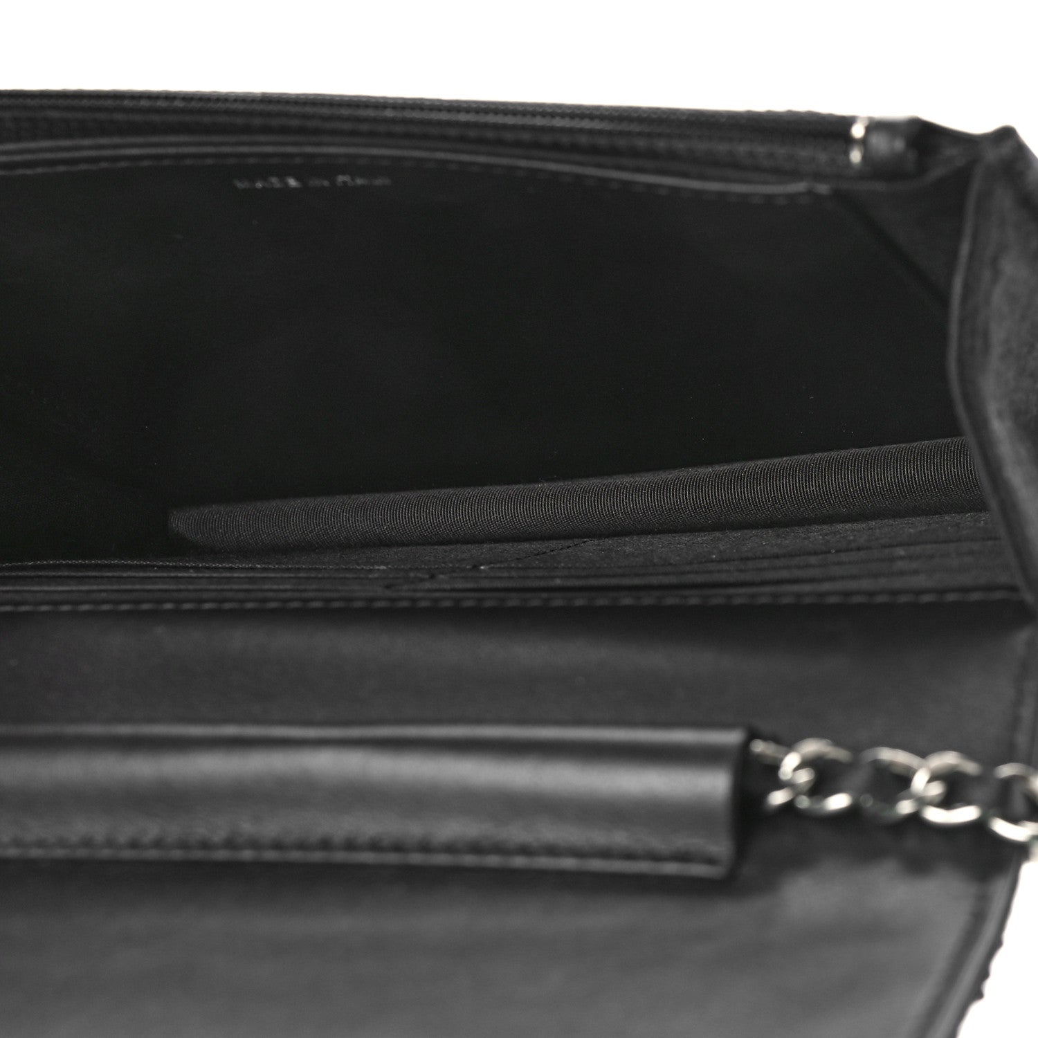 Chanel Sequin Wallet On Chain WOC Black Ecru White 5 of 10