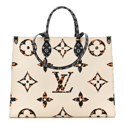 Louis Vuitton Monogram Giant Jungle Onthego GM Ivory 1 of 13