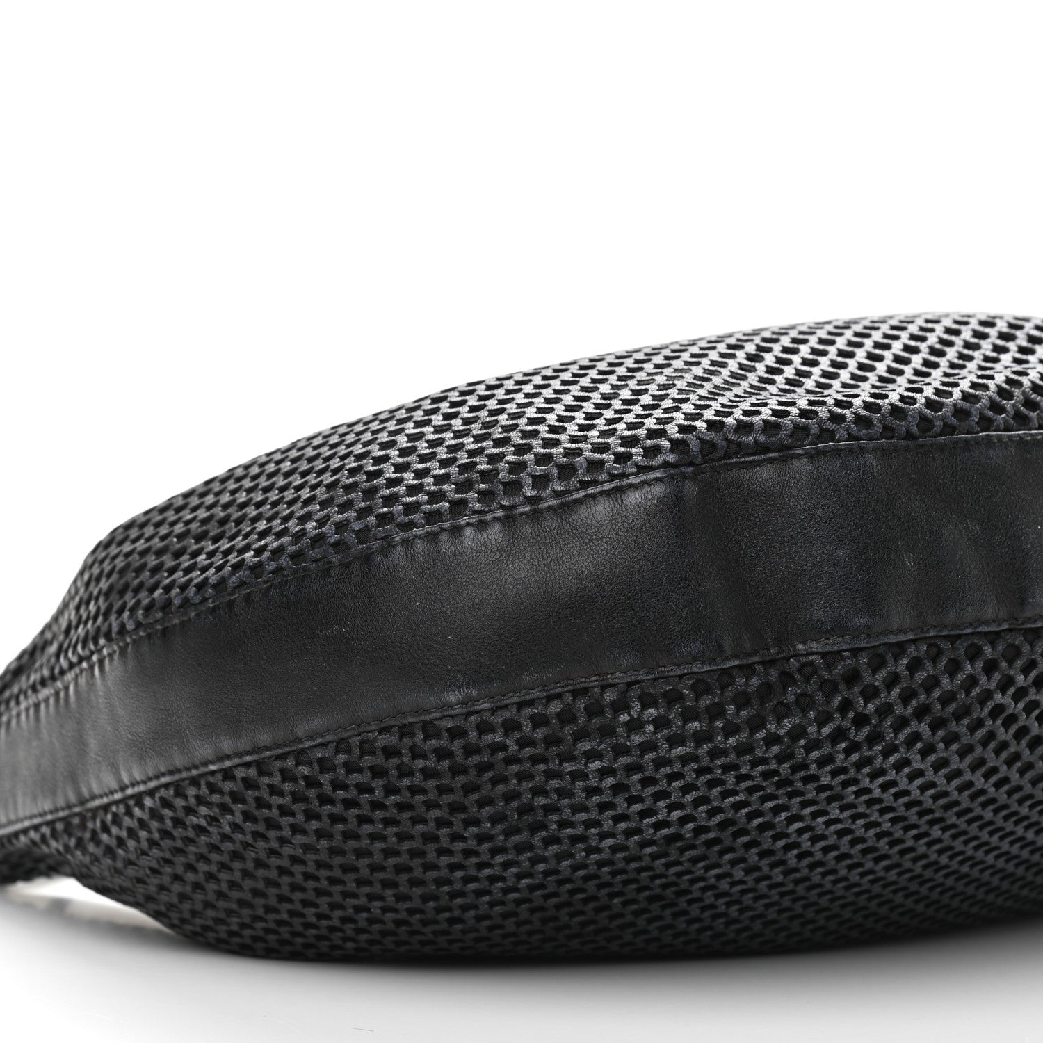 Christian Dior Leather Perforated Hobo Black 9 of 17