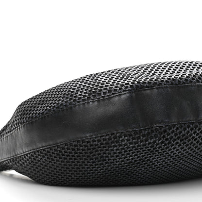 Christian Dior Leather Perforated Hobo Black 9 of 17