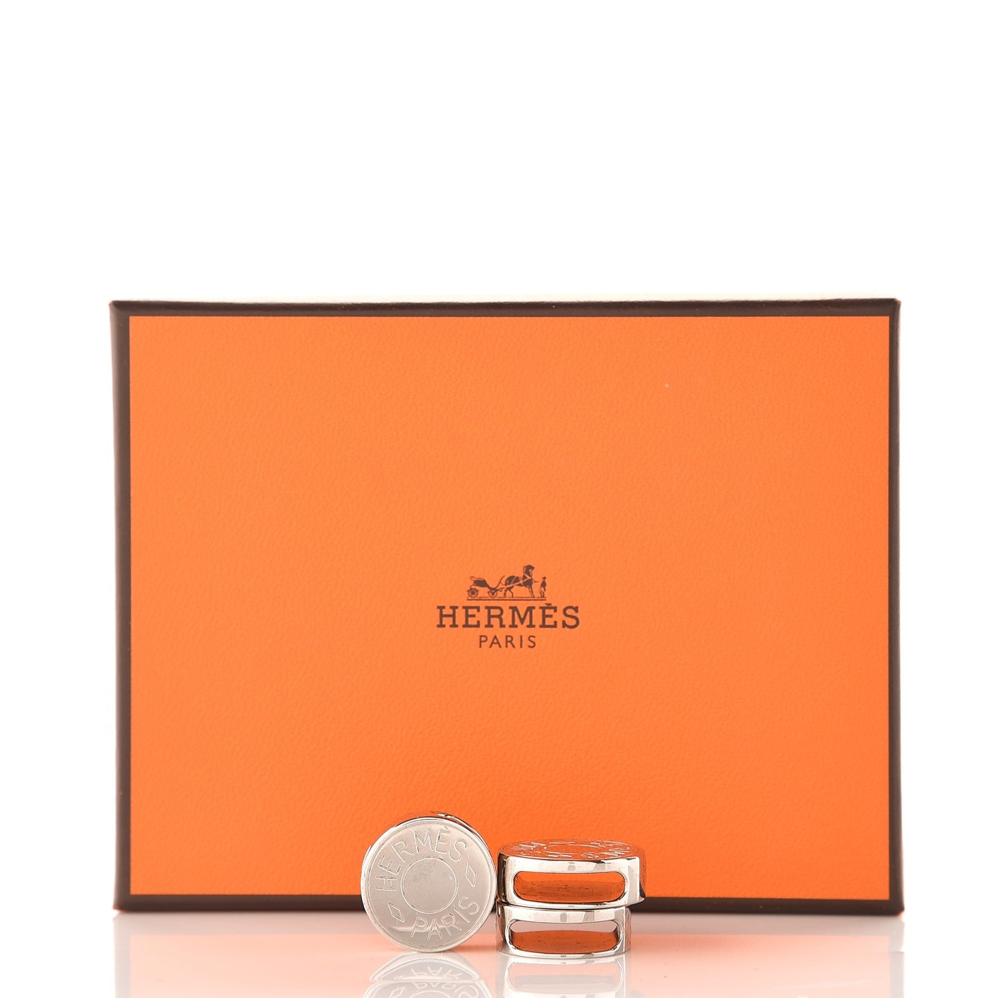 Palladium Clou De Selle Scarf Ring Set