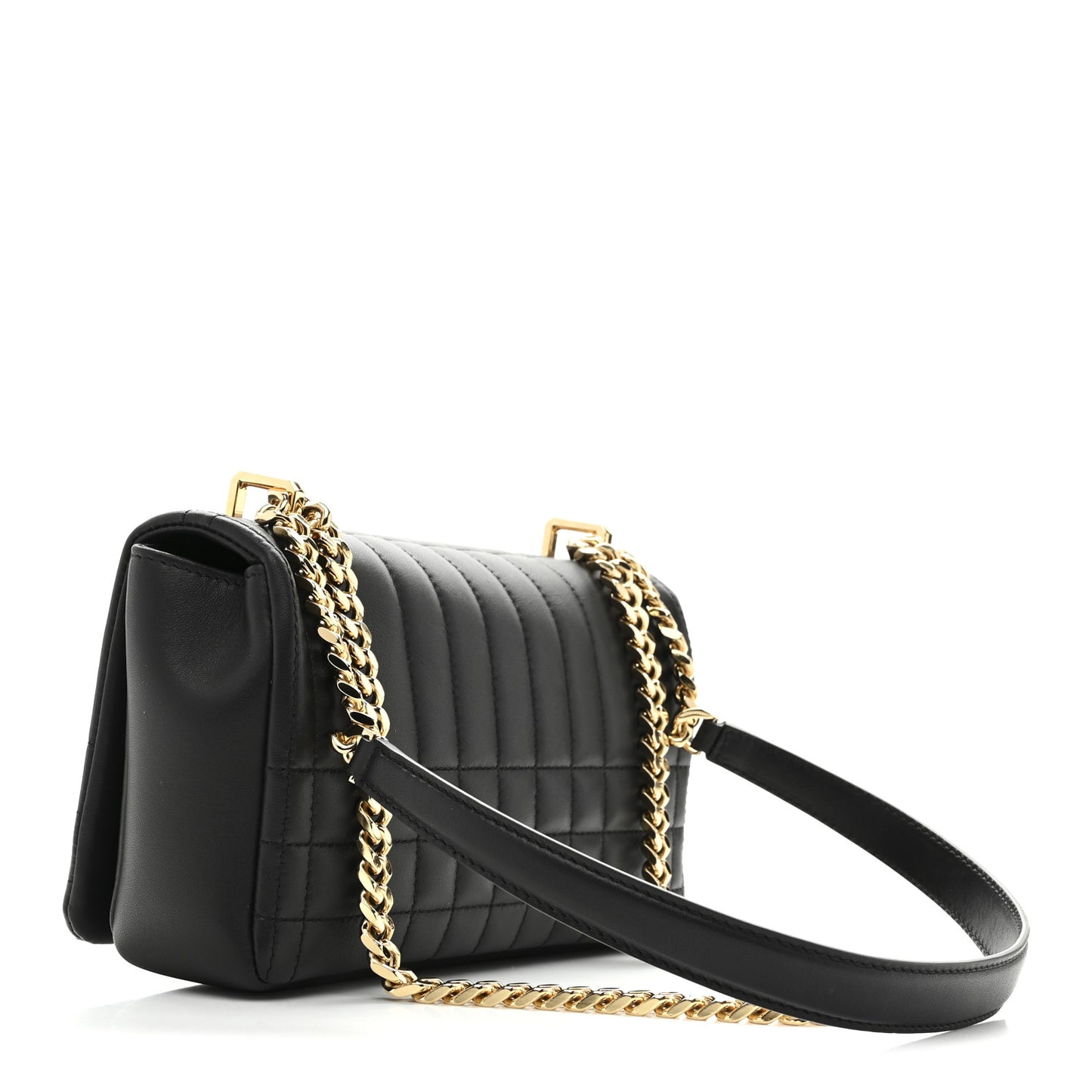 Lambskin Quilted Small Lola Bag Black
