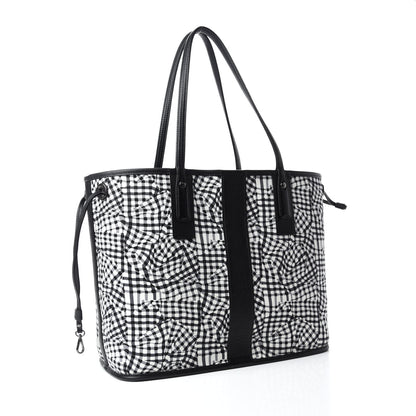 MCM Visetos Medium Liz Reversible Shopper Tote Black 10 of 15