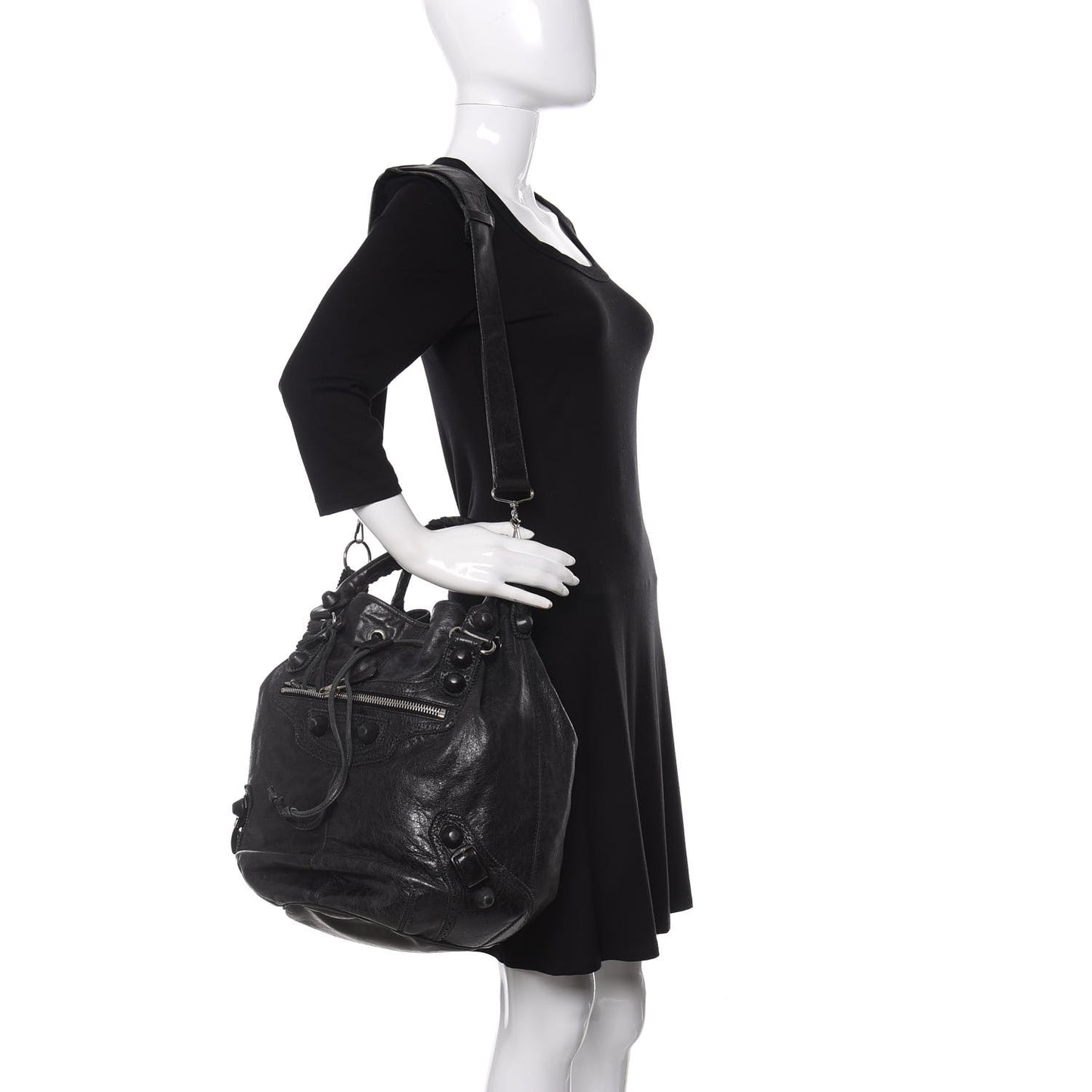 Agneau Giant Brogues Hardware Pompon Black