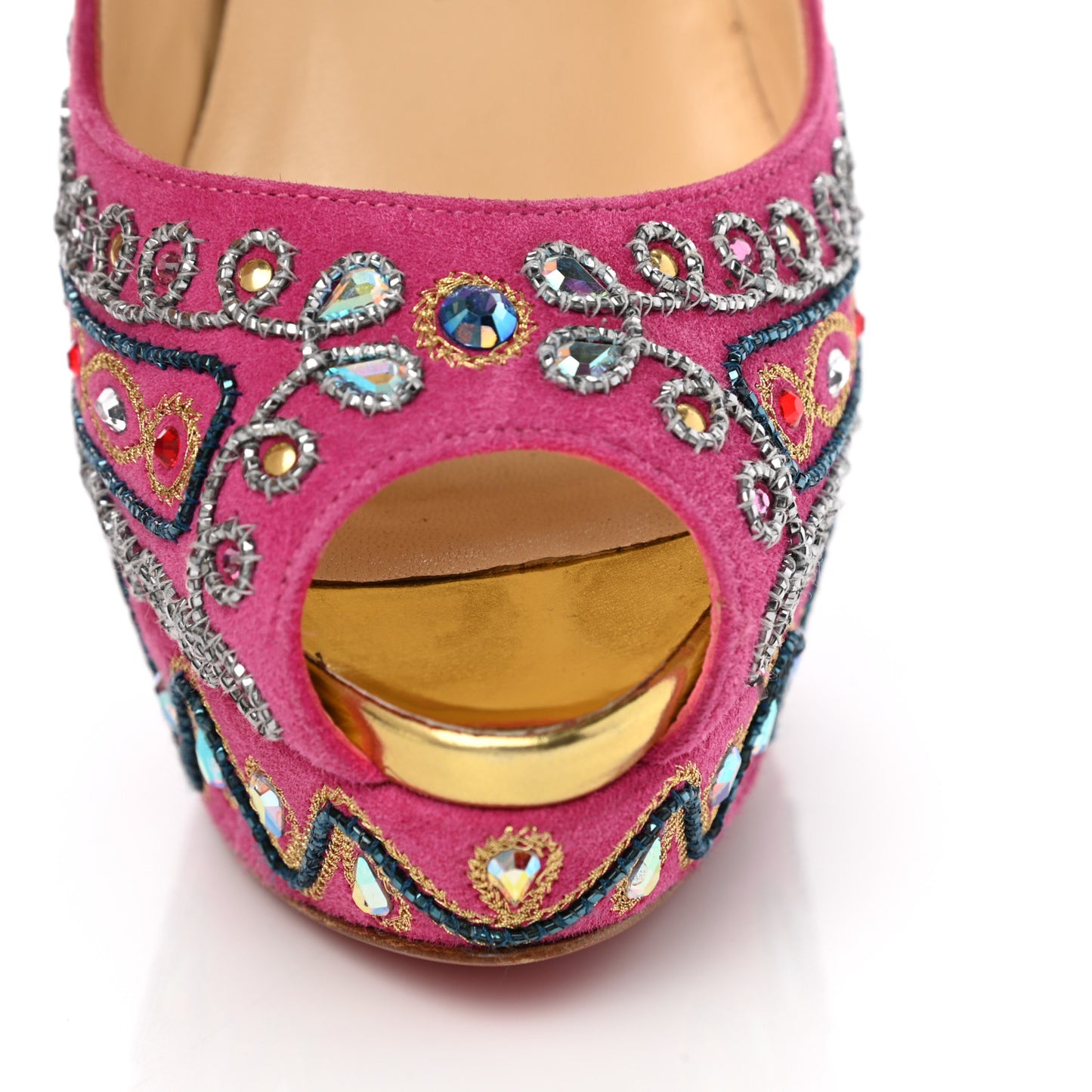 Crystal Suede Bollywoody 150 Pumps 40 Hot Pink