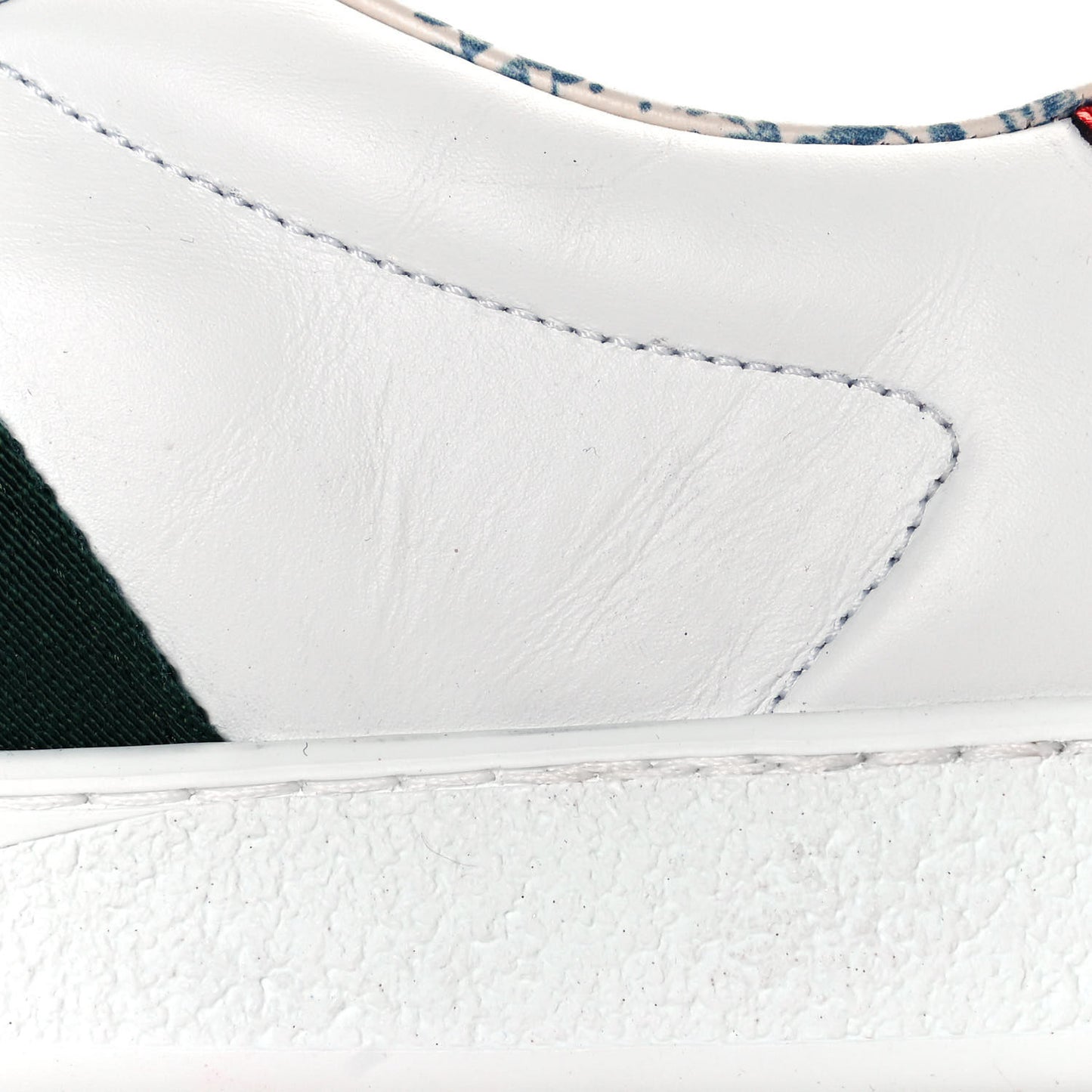 X SEGA Calfskin Ayers Mens Web Guccy Ace Sneakers 10 White
