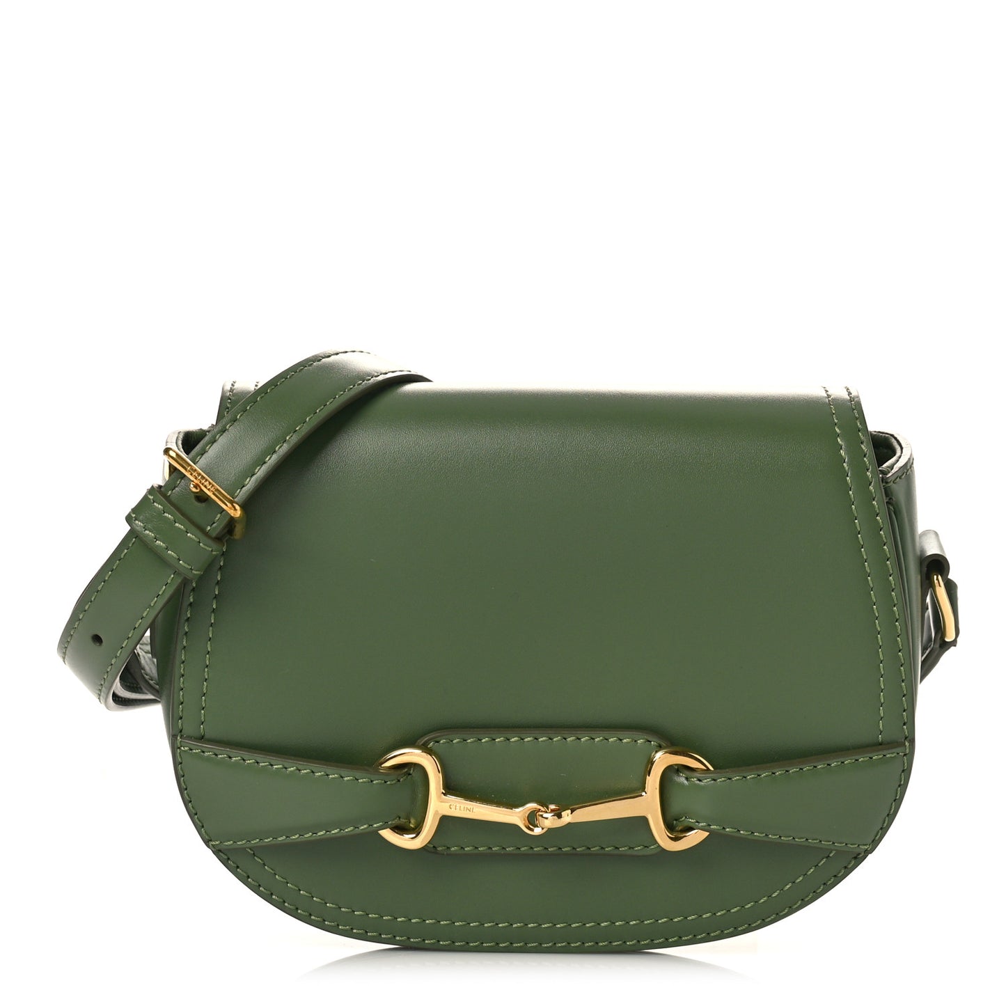 Natural Calfskin Small Crecy Bag Green