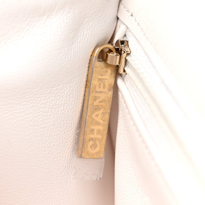Chanel Caviar Quilted Medium Sweet Classic Flap White 10 of 11