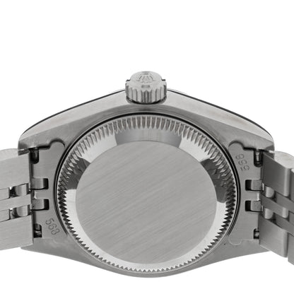 Rolex Stainless Steel 18K White Gold 26mm Oyster Perpetual Datejust Watch Blue 79174 4 of 5
