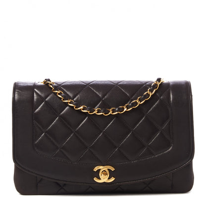 Chanel Lambskin Quilted Medium Single Flap Black 1 of 10