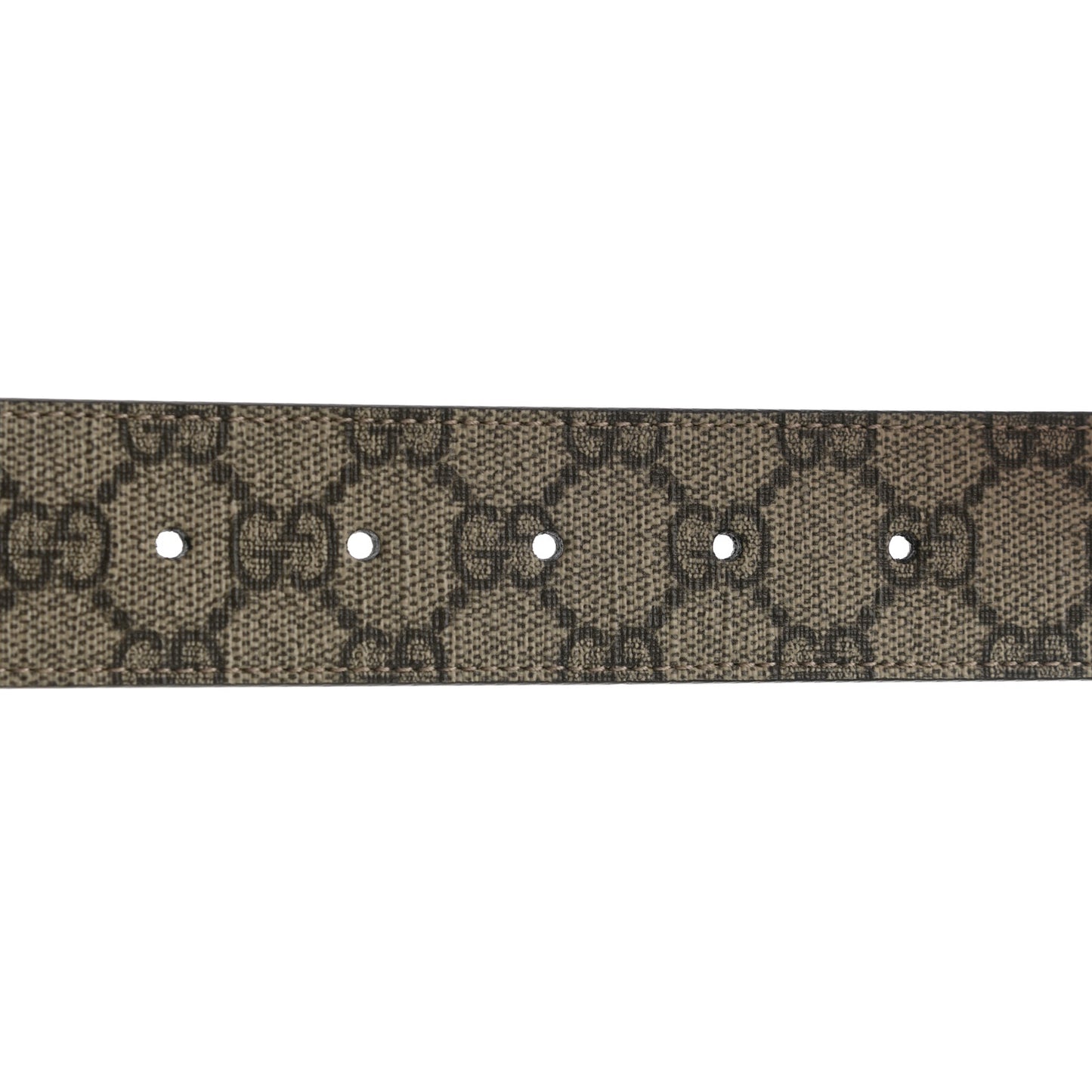 GG Supreme Monogram Interlocking G 37mm Belt 90 36 Beige Ebony Cocoa