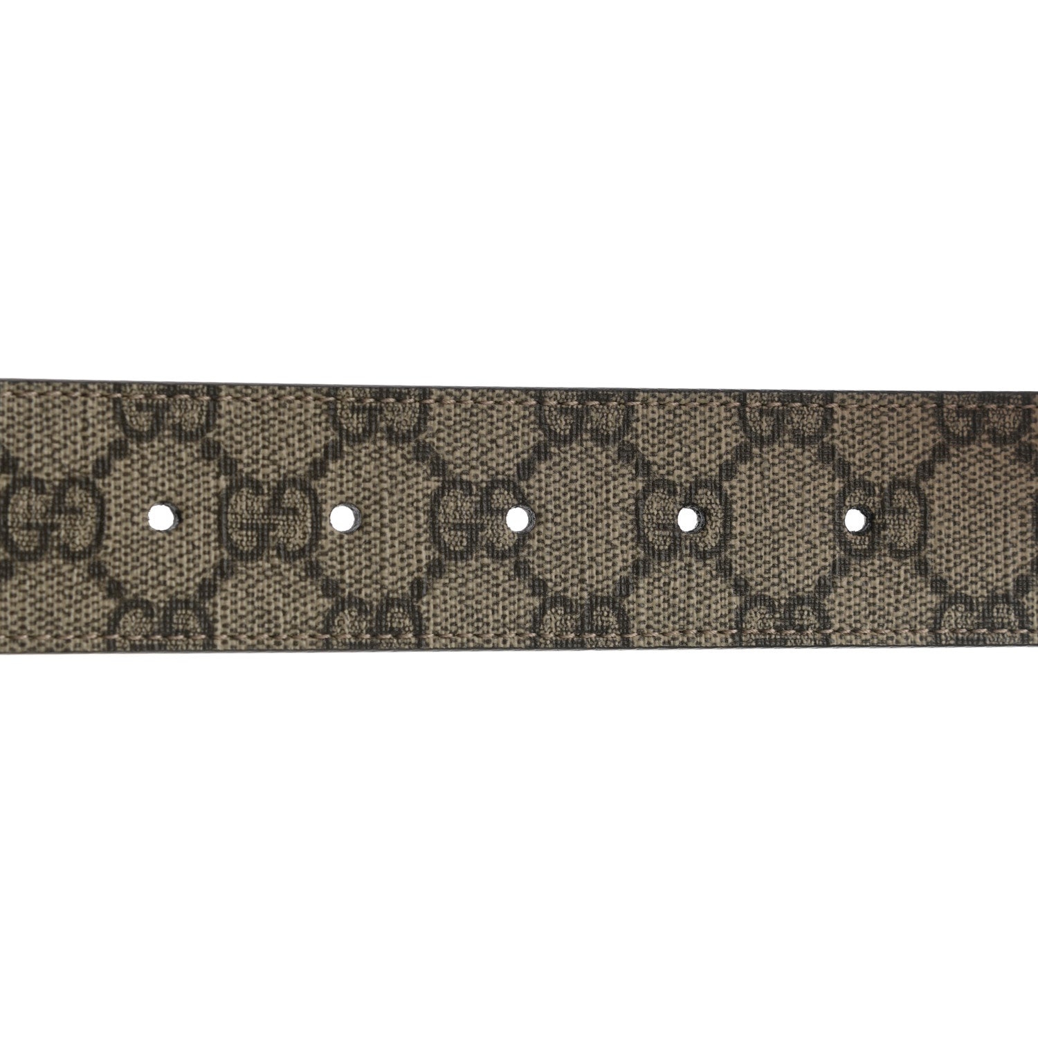 Gucci GG Supreme Monogram Interlocking G 37mm Belt 90 36 Beige Ebony Cocoa 3 of 6