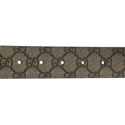 Gucci GG Supreme Monogram Interlocking G 37mm Belt 90 36 Beige Ebony Cocoa 3 of 6