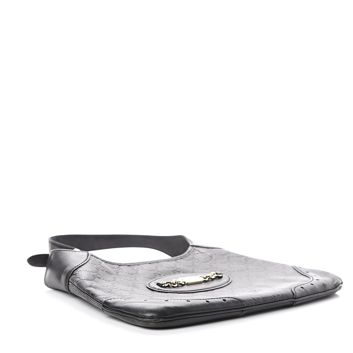 Guccissima Punch Hobo Black