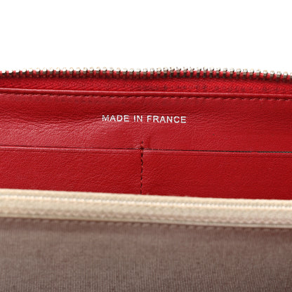 Chanel Patent Quilted Brilliant Zip Around Wallet Red 7 of 8