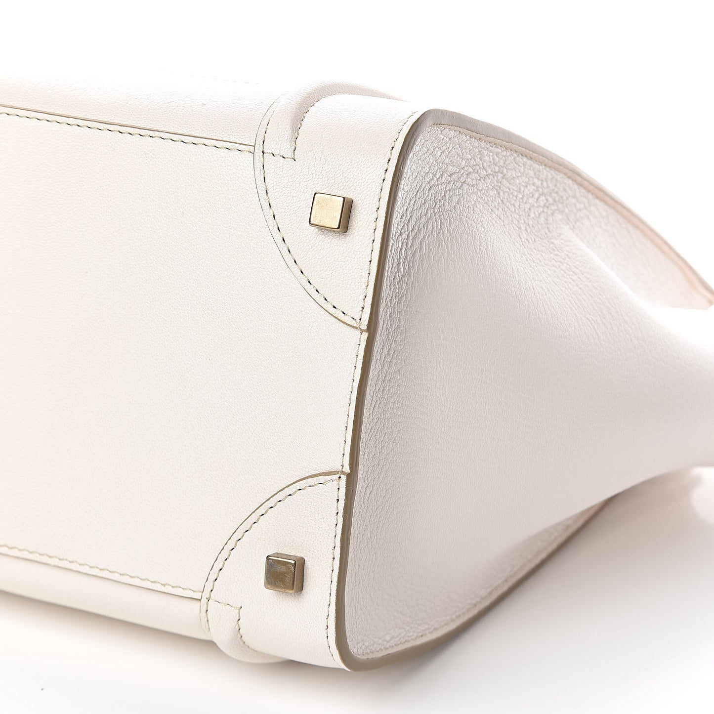 Goatskin Mini Luggage White