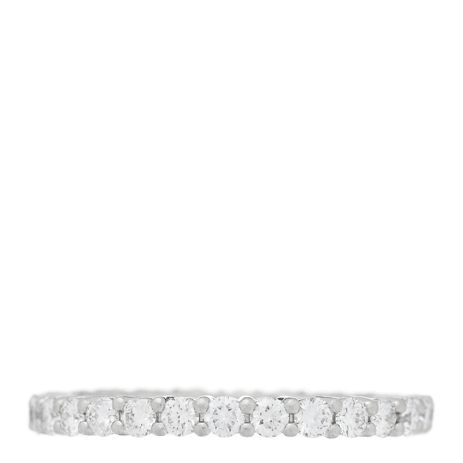 Tiffany Platinum Diamond 2.2mm Full Circle Forever Band Ring 52 6 3 of 4
