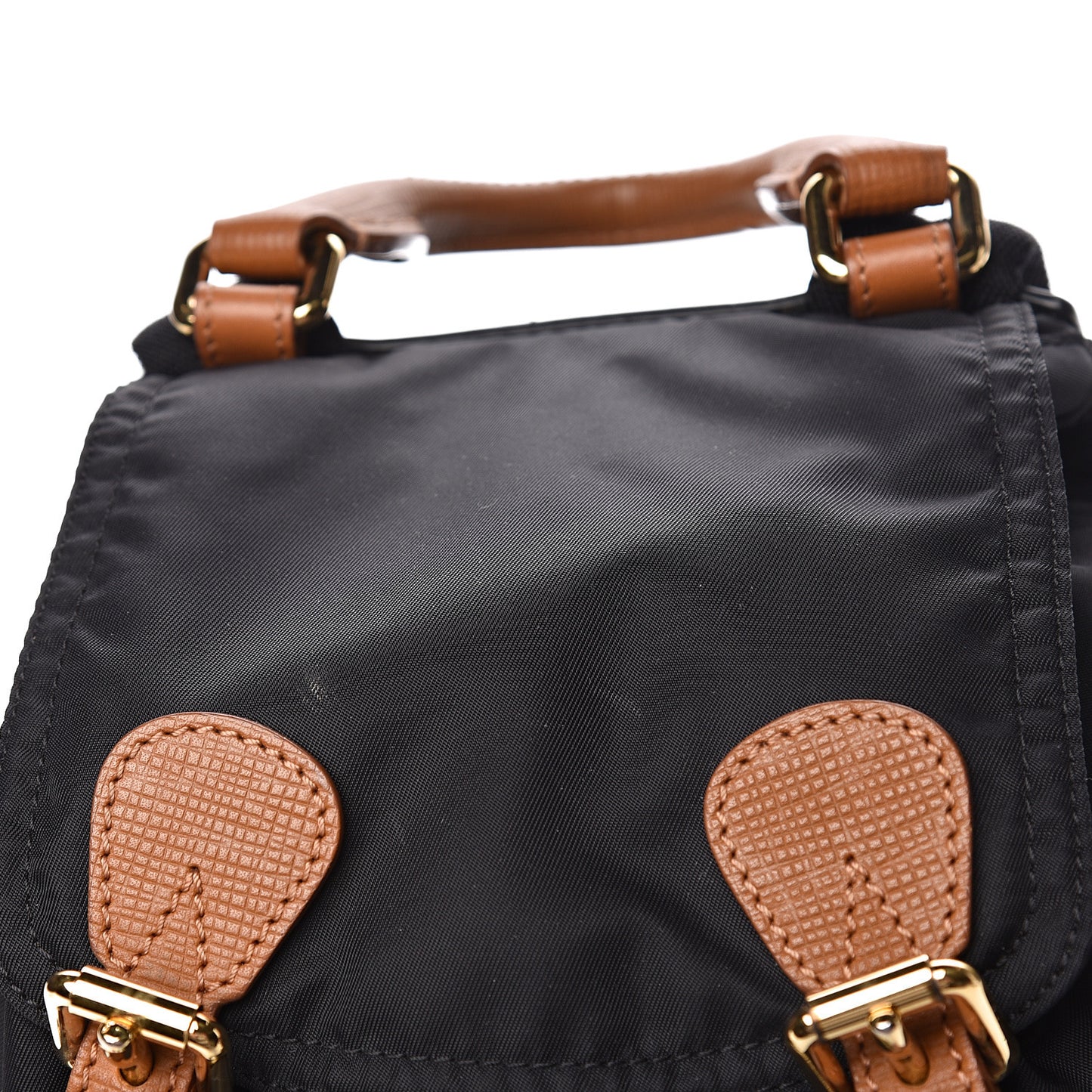 Nylon Small Rucksack Backpack Black
