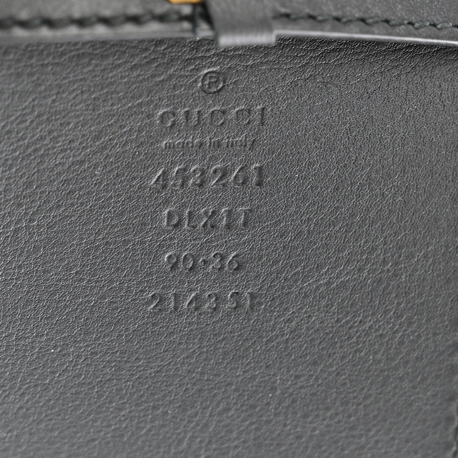 Gucci Moon Calfskin Pearl Double G 70mm Belt 90 36 Black Cream 5 of 5