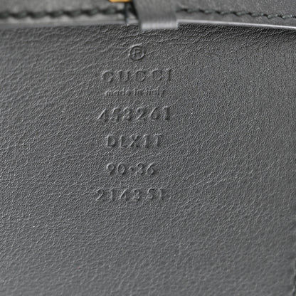 Gucci Moon Calfskin Pearl Double G 70mm Belt 90 36 Black Cream 5 of 5