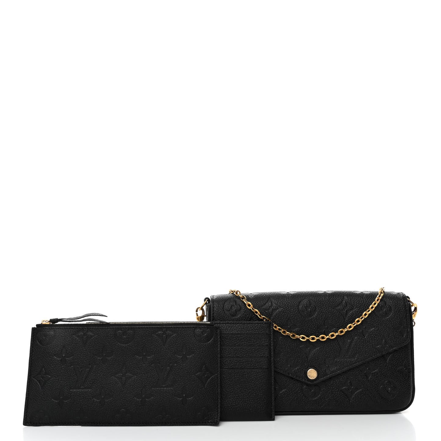Empreinte Pochette Felicie Chain Wallet Black