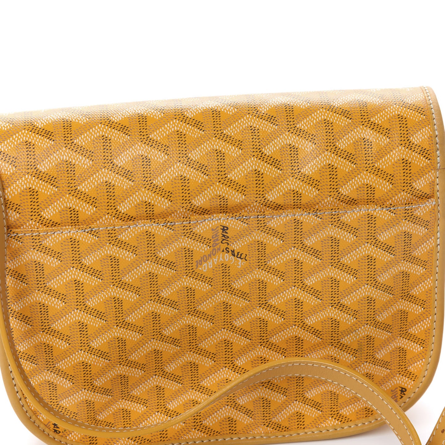 Goyardine Belvedere PM Messenger Bag Yellow