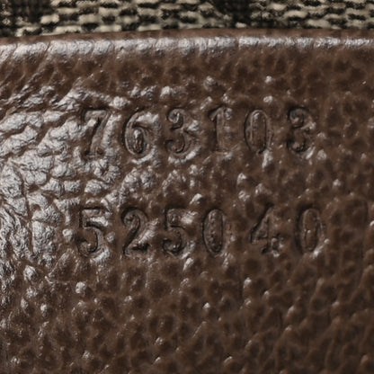 Gucci Tender GG Supreme Monogram Textured Dollar Calfskin Web Medium Jackie 1961 Crossbody Bag Beige Ebony New Acero 9 of 12
