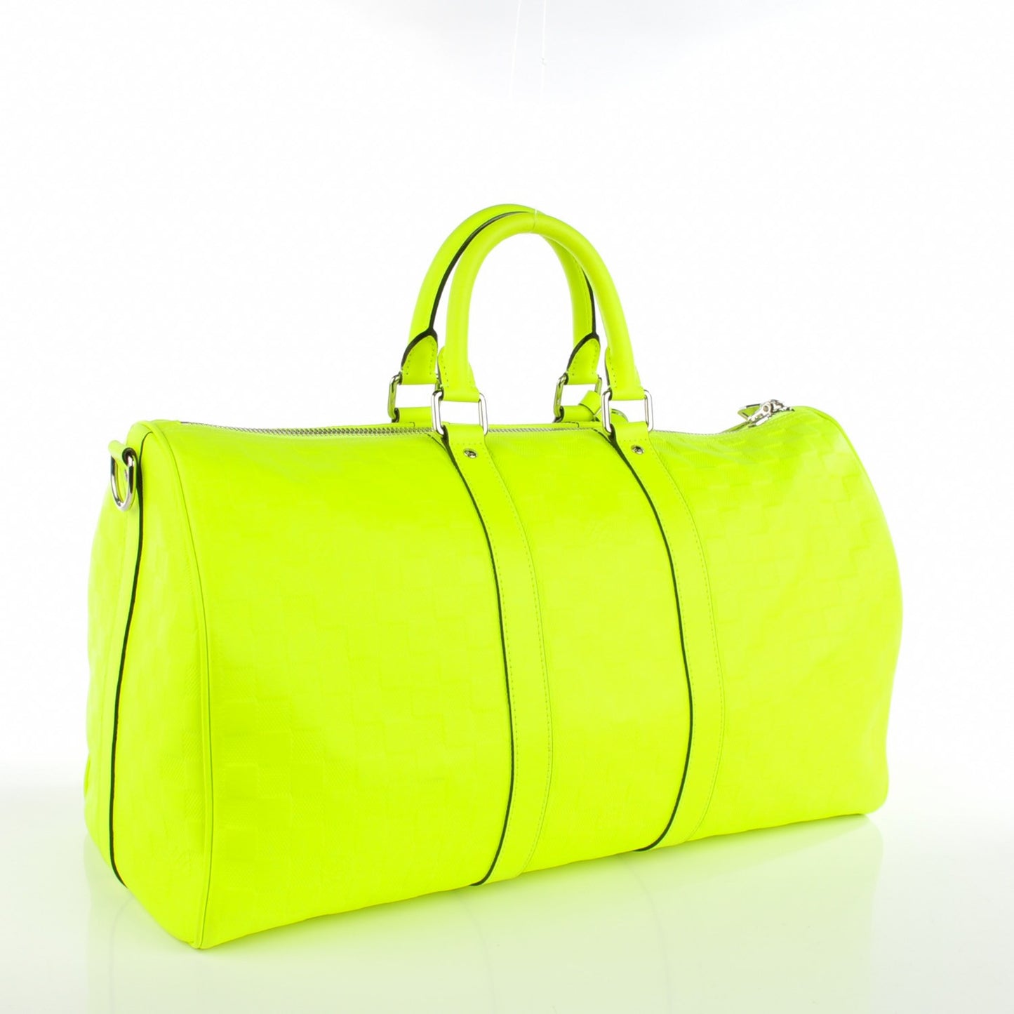 Damier Fluo Infini Keepall Bandouliere 45 Yellow