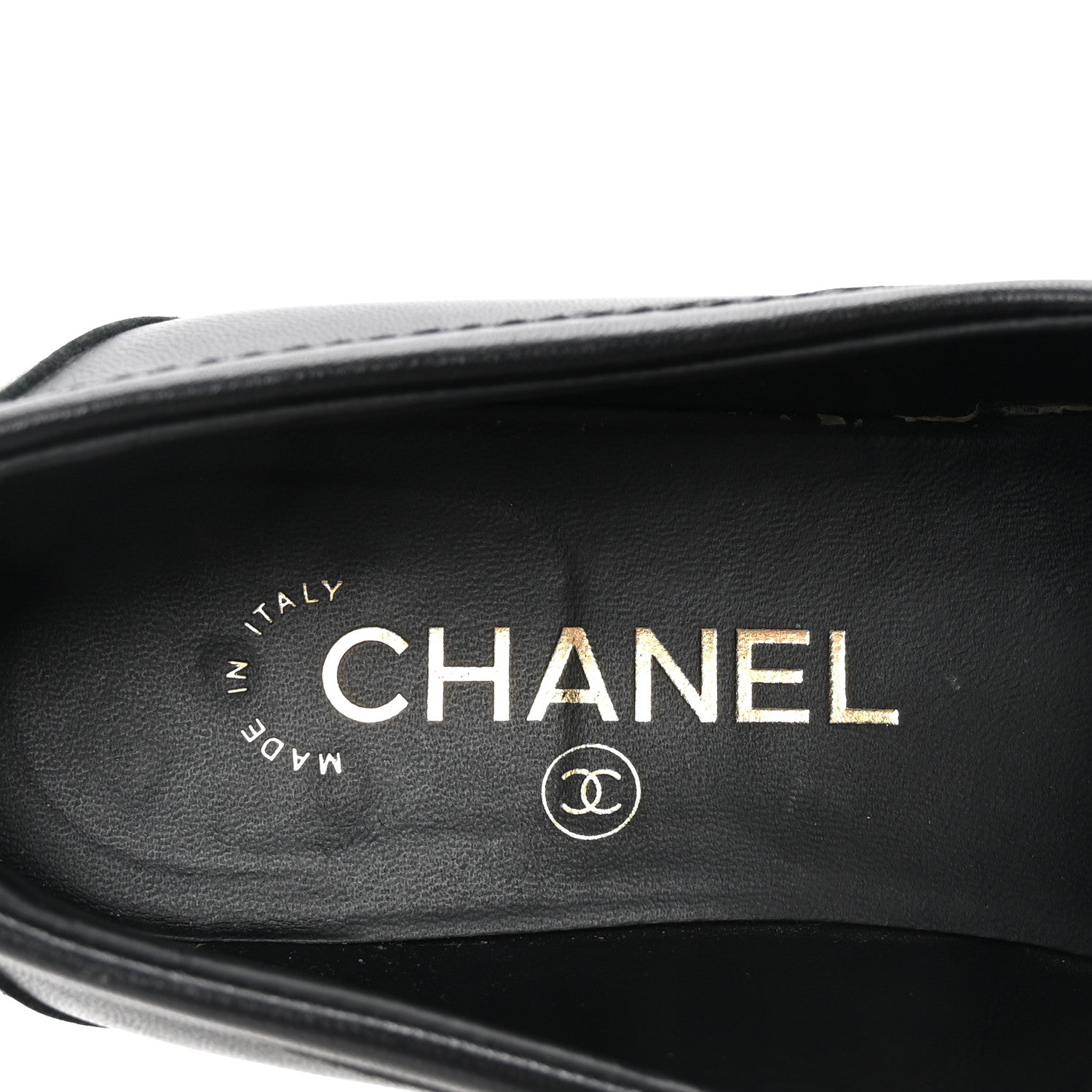 Chanel Lambskin Quilted CC Turnlock Loafers 38 Black 8 of 10