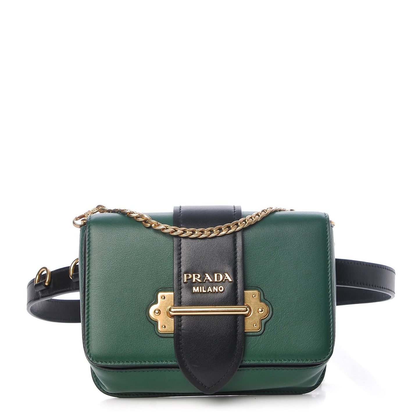 City Calf Cahier Belt Bag Biliardo Black