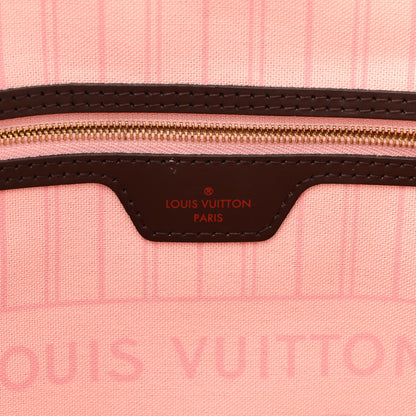 Louis Vuitton Damier Ebene Neo Neverfull MM Rose Ballerine 6 of 15