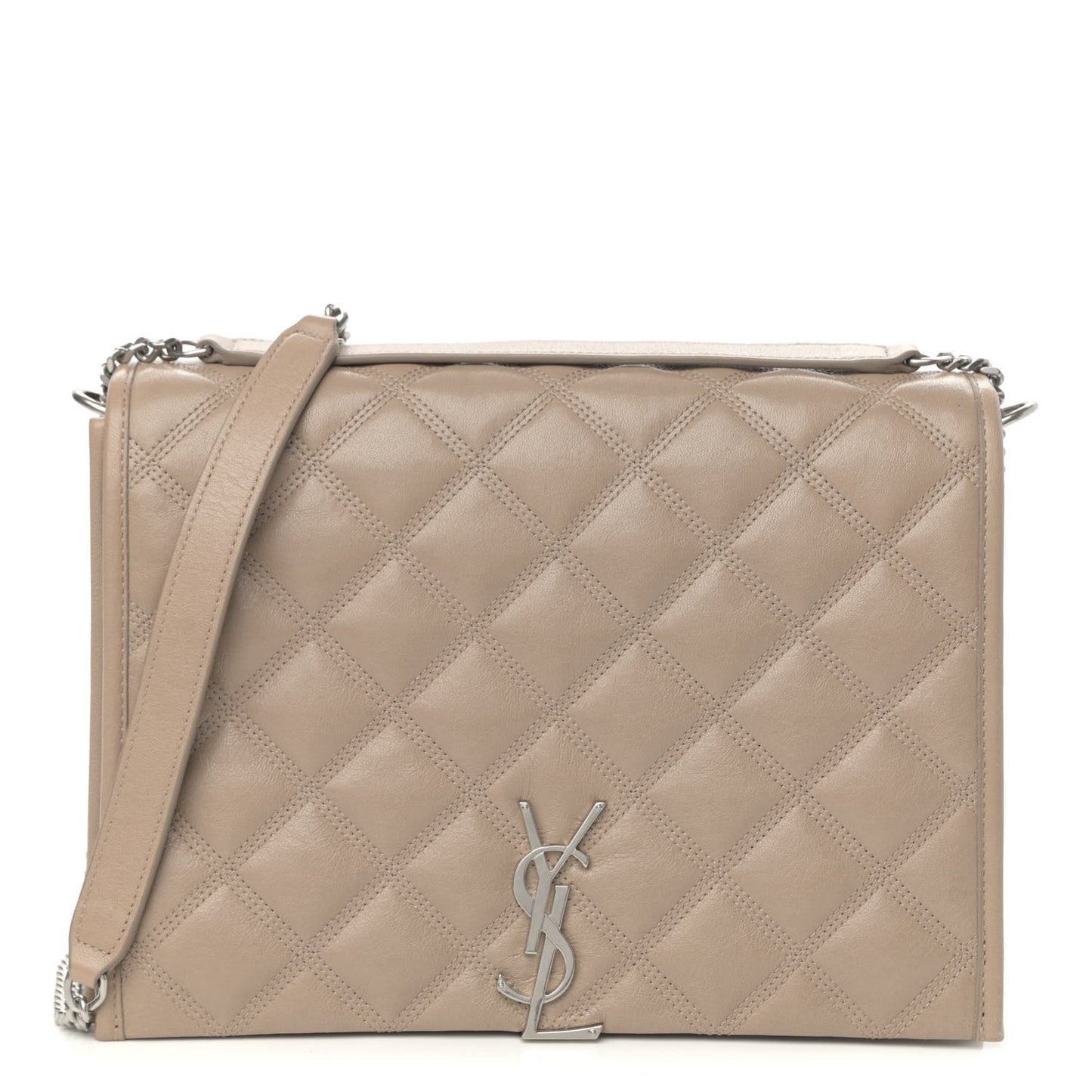 Lambskin Quilted Small Becky Chain Bag Gold Sand