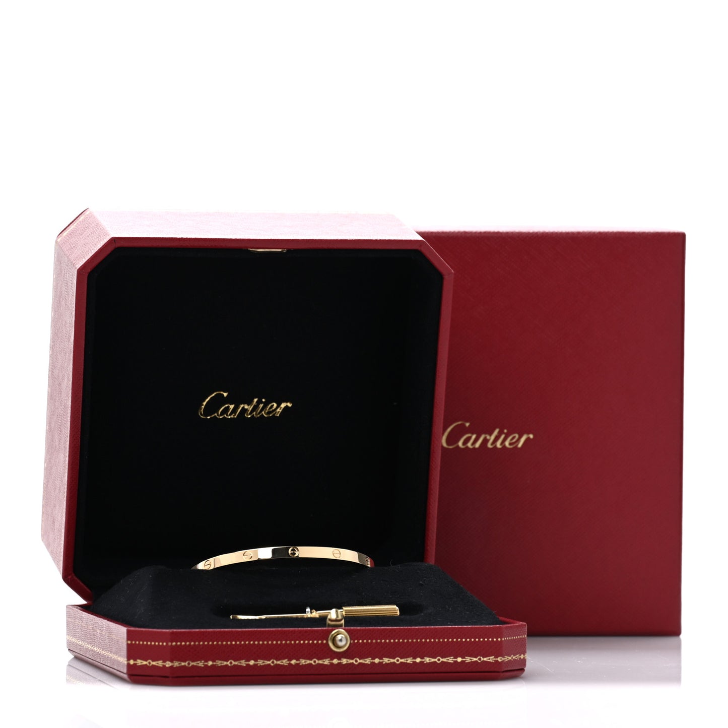 18K Yellow Gold Small LOVE Bracelet 16