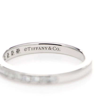 Tiffany Platinum Diamond 2mm Half Circle Wedding Band Ring 50 5.5 4 of 5